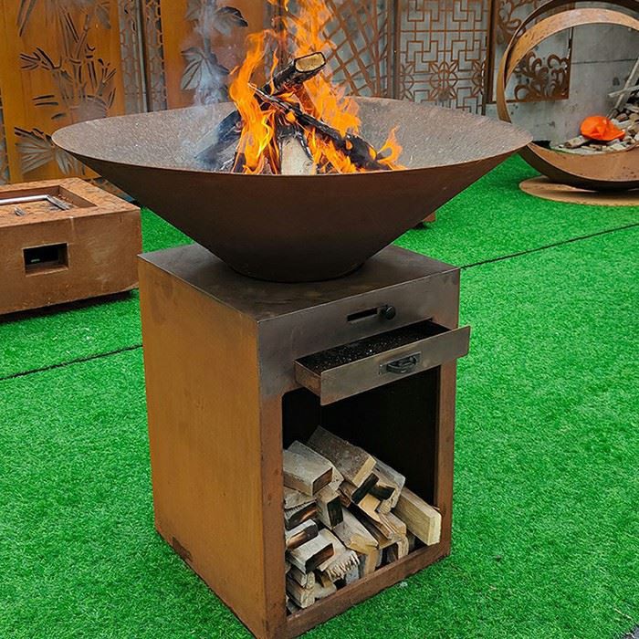 Iron Paint Corten Steel Bbq Grill